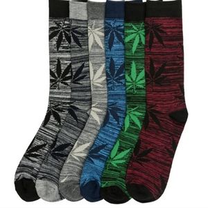 Leaf dress socks